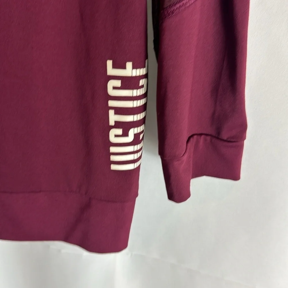 Justice maroon top size‎ 18/20